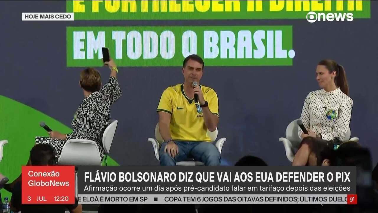 Flávio Bolsonaro evita tom político em audiências nos EUA, dizem aliados